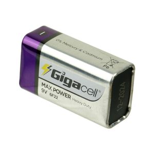 باتری کتابی Gigacell Max Power 6F22 9V شیرینک