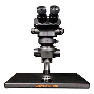 لوپ سه چشم آنالوگ دیجیتال EasyFix EF-100 با بزرگ‌نمایی 50X