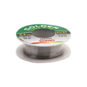 سیم لحیم قطر 0.4 میلیمتر 50 گرم سومو مدل SOMO SM504