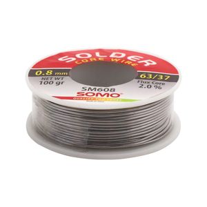 سیم لحیم قطر 0.8 میلیمتر 100 گرم سومو مدل SOMO SM608