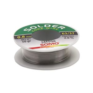 سیم لحیم قطر 0.8 میلیمتر 50 گرم سومو مدل SOMO SM508