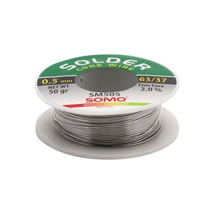 سیم لحیم قطر 0.5 میلیمتر 50 گرم سومو مدل SOMO SM505