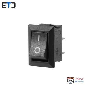 کلید راکر دو حالته کوچک دو پین KCD1-11 مشکی