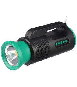 چراغ قوه شارژی و خورشیدی اسپیکردار Sing-E مدل ZQS1352 (مموری خور ، USB خور و بلوتوث دار)