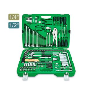 جعبه ابزار سبز 150 پارچه پلاستیکی تاپ تول مدل GCAI150R