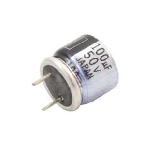 خازن الکترولیتی 100uF / 50V ژاپنی مارک Matsushita