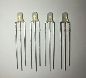 LED-3mm-G/R-Katod-Short-DIP3-White