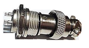Con-Power-Bulk Head-3Pin-M-Plug-S