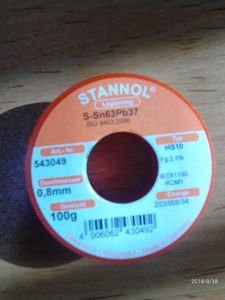 قلع 100 گرمی 0/8 مدل S-SN63PB37