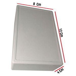 جعبه پلاستیک 8x12 ارتفاع 4 سفید