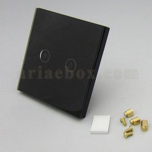 کلید هوشمند EU دوپل مشکی گرد S908-A2P2 با ابعاد 33×86×86 میلی متر