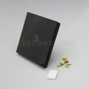 کلید هوشمند UK تک پل مشکی S901-A2P1 با ابعاد 35×86×86 میلی متر