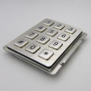 کیپد استیل 4×3 انگلیسی مدل ST 3×4-E با ابعاد 100×92 میلی متر
