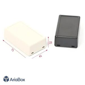 باکس پلاستیکی الکترونیکی رومیزی مدل ABD117-A1 با ابعاد 23×41×71 میلی متر