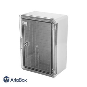 جعبه ضدآب تابلویی قفل دار شفاف TW702-A1T با ابعاد 150×250×350 میلی متر