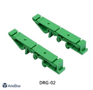 براکت پلاستیکی ریلی نصب برد الکترونیکی DRG02-G با ابعاد 18×10×85 میلی متر
