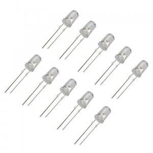 LED شیشه ای سبز 5 میلیمتری بسته 10 عددی