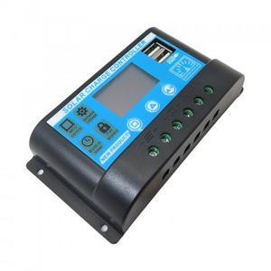 کنترلر شارژ پنل های خورشیدی 20A با صفحه نمایش و خروجی USB
