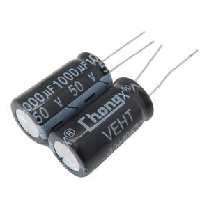 خازن الکترولیتی 1000 میکرو فاراد 50V بسته 2 عددی