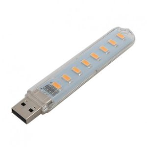 چراغ مطالعه USB آفتابی با 8 عدد LED