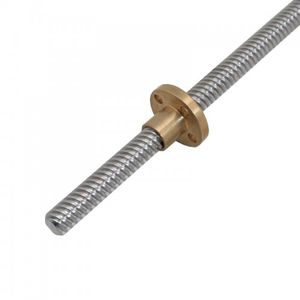 پیچ لید اسکرو  T8 نیم متری به همراه مهره - 50cm T8 LEAD SCREW 8mm