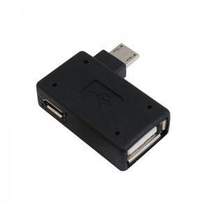 آداپتور میکرو OTG USB دارای پورت تامین پاور