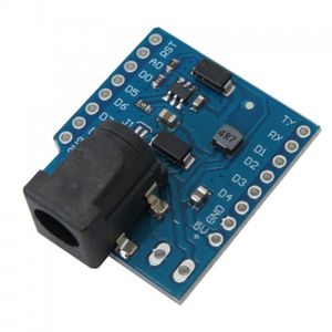 شیلد پاور برد WeMos D1 Mini دارای ورودی ولتاژ 24V-7V