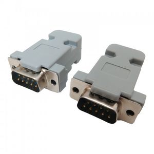 کانکتور DB9 نری مناسب برای پروتکل RS232 دارای کیس پلاستیکی بسته 2 عددی
