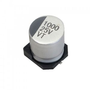 خازن الکترولیتی 1000 میکرو فاراد 25 ولت SMD
