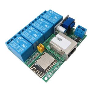 ماژول وای فای 4 کاناله 220V دارای هسته ESP8266 و پورت سریال ایترنت RJ45