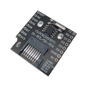 شیلد دیتالاگر WeMos D1 Mini دارای ساعت DS1307 و سوکت میکرو SD