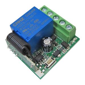 ماژول گیرنده ریموت کنترل یک کاناله کد لرن 12 ولتی 433 مگاهرتز