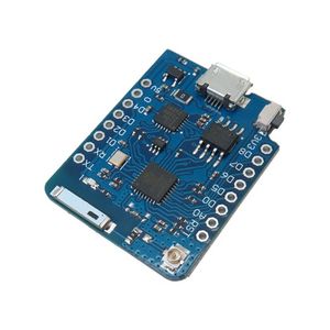 برد WEMOS D1 Pro Mini دارای هسته وایفای ESP8266 و پورت میکرو USB جهت پروگرام