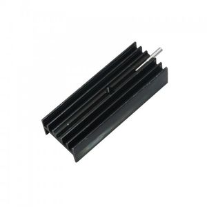 هیت سینک آلومینیومی مشکی TO220 سایز 40x15