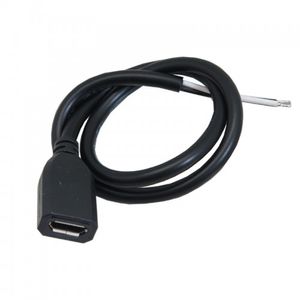 کابل پاور 30 سانتی متری دارای سوکت مادگی میکرو USB