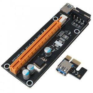 رایزر کارت گرافیک PCI-E 1X به 16X دارای کابل رابط USB3.0 و سوکت پاور