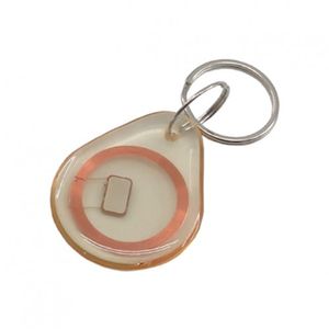تگ RFID سر کلیدی شفاف ضد آب دارای فرکانس IC key ) 13.56MHz )