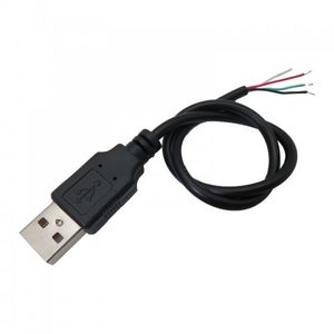 کابل پاور و دیتا 30 سانتی متری دارای سوکت نری USB