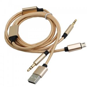 کابل دو در یک MICRO USB و AUX