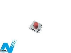 تک سوییچ 4 پایه مربعی قرمز - بلند