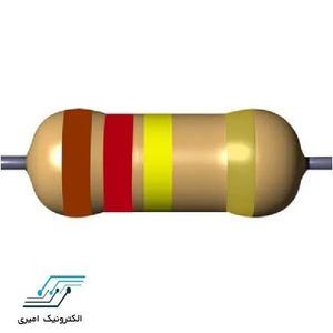 مقاومت 120 کیلو اهم 3 وات 5 درصد