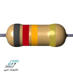 مقاومت 82 کیلو اهم 3 وات 5 درصد