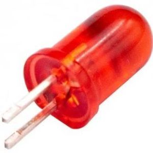 LEDقرمز مات 5mm پایه کوتاه کارکرده