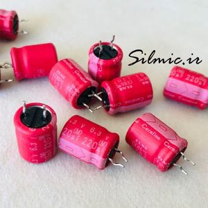 خازن های گرید 220 میکرو فاراد 6.3 ولت صوتی ELNA ژاپن سری ROA cerafine