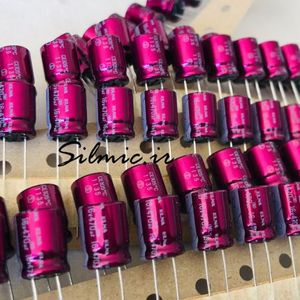 خازن های فای 470 میکرو فاراد 16 ولت ELNA سری  RW2 Violet Robe