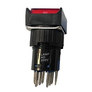 استپ استارت دوبل مینیاتوری 8 پایه حالت لحظه ای چراغ دار220V برند DAIER