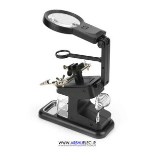 گیره مونتاژ حرفه ای سه ذره بین TE-803 | کشو دار