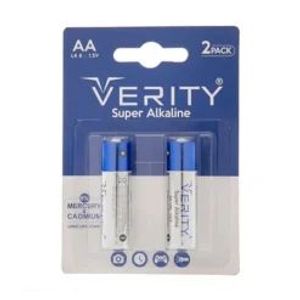 باتری قلمی سوپر الکالاین 2 عددی وریتی | AA LR6 1.5V Super Alkaline VERITY