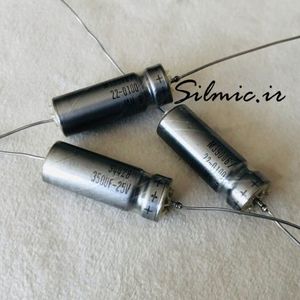 خازن تانتال 350 میکرو فاراد 25 ولت نظامی SPRAGUE آمریکا M39006/22-0100