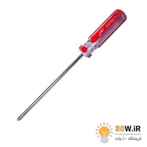 پیچ گوشتی چهارسو جتک 15 سانتی‌ سایز 6